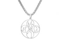 TEAMER Collier Talisman des 4 Archanges pour hommes et femmes | Collier Raphaël,Michel,Gabriel et Uriel Médaille religieuse des anges Bijou spirituel de protection et de souvenir