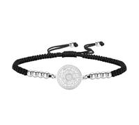 TEAMER Perles Charm Bracelet Corde Cire Sceau des Sept Archanges | Bracelet amulette archange réglable en acier inoxydable pour femme