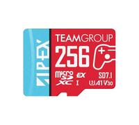 TEAMGROUP APEX Carte 256B pour Nintendo Swith2 Micro SDXC Express UHS-I U3 A1 V30, R/W jusqu'à 800/700 Mo/s avec Adaptateur TAPMSDE256GIV30A102