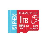 TEAMGROUP APEX Carte mémoire microSD Express 1 To, carte mémoire microSDXC U3 A1 V30 R/W jusqu'à 800/700 Mo/s, pour Nintendo Switch2, compatible UHS-I, avec adaptateur TAPMSDE1TIV30A102