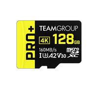 TEAMGROUP Carte A2 Pro Plus 128 Go Micro SDXC UHS-I U3 A2 V30, lecture/écriture jusqu'à 160/110 Mo/s pour Nintendo Switch, Steam Deck, tablettes, smartphones avec adaptateur TPPMSDX128GIA2V3003