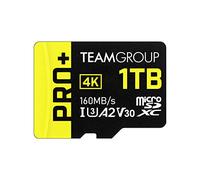 TEAMGROUP Carte Micro SDXC UHS-I U3 A2 V30, R/W jusqu'à 160/110 Mo/s pour Nintendo Switch, Steam Deck, appareils de Jeu, tablettes, Smartphones, Prise de Vue 4K, avec Adaptateur TPPMSDX1TIA2V3003