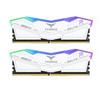 TEAMGROUP T-Force FF4D564G6000HC38JDC01 Delta RGB DDR5 64 Go (2 x 32 Go) 6000 MHz PC5-48000 CL38 Intel XMP 3.0 et AMD Expo, Blanc