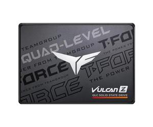 TEAMGROUP T-Force Vulcan Z T253TY001T0C101 Disque SSD interne SLC Cache 3D NAND QLC 2,5" SATA III Vitesse R/W jusqu'à 550/500 Mo/s)