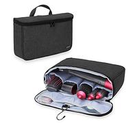 Teamoy Sac de Rangement pour Dyson Airwrap Styler et Bigoudi Accessoires, Étui Portable, Pochette de Voyage, Noir