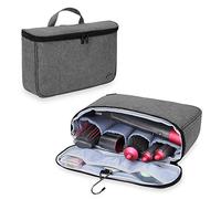 Teamoy Sac de Rangement pour Dyson Airwrap Styler et Bigoudi Accessoires, Étui Portable, Pochette de Voyage, Gris