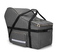 Teamoy Sac de Voyage pour siège Auto, Sac de Rangement pour siège Auto, Housse pour Tous Les sièges Auto et Base Nuna Pipa, Protection pour siège Auto pour Les Voyages en Avion, Gris