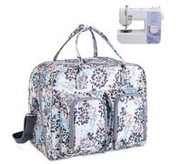 Teamoy Sac Fourre-Tout pour Le Stockage de la Machine à Coudre, Sac pour Machine à Coudre avec Planche pour Soutenir Le Fond, Sac de Rangement pour Machine à Coudre, Pissenlit