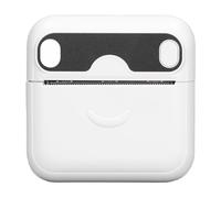 TeamSky Mini Imprimante Thermique, Imprimante De Poche Portable sans Encre, Imprimante Photo Portable sans Fil Bluetooth pour Apprendre à Travailler (Blanc)