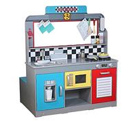 Teamson - Cuisine Bois 90 x 58 x 104 cm - rétro (colorbaby 85287)