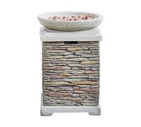 Braséro De Jardin Avec Gaz Chauffage, Teamson Home, Brun Gris