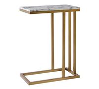Teamson Home Table d'appoint Bois Moderne Marmo Effet marbre pour Salon VNF-00037
