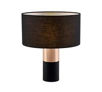 Teamson Home VN-L00067-EU Table Lamps, Métal, 100 W, Noir/Laiton