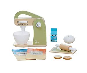 Teamson Kids Batteur pâtisserie 10 Accessoires de dinette Enfant garçon Fille Vert TK-W00007