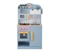 Teamson Kids Cuisinette en Bois Florence pour Enfants dès 3 Ans | Classique pastel, Avec four, évier, micro-ondes, Accessoires réalistes, Jeu d'imitation