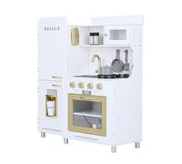 Teamson Kids Mayfair Jouet Cuisine pour Enfants en Bois Et 11 Accessoires Blanc TD-13302D