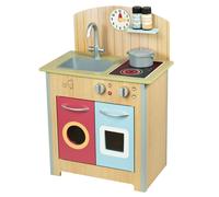 Teamson Kids Mini Cuisine en Bois Porto, Expérience de Jeu Classique pour Enfants