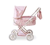 Teamson Kids Poussette classique poupée beige avec nacelle amovible canopy réglable panier sac accessoires bois durable pour jeu d¿imitation