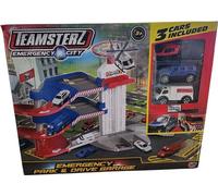 TEAMSTERZ Garage à 3 étages + 3 voitures (jouets)