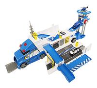 Teamsterz New Camion de Commandement de Police d'urgence | Jeu de Police avec 5 Voitures | Camion de Commandement de Police avec lumières et Sons réalistes