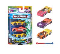 Teamsterz Street Machines Ensemble de Jeu de Voitures à Changement de Couleur | 3 Voitures à Changement de Couleur activées par l'eau | Jouets de Voiture idéaux pour l'eau et l'heure du Bain |