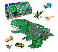 Teamsterz Transporteur Beast Machines | Lumière et Son avec Voitures Miniatures, Voitures Dinosaures et Figurines de Dinosaures | Tirer sur Un T-Rex avec des Missiles | 3 Ans et Plus