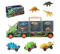 Teamsterz Transporteur Tricératops Beast Machines de Gros Jouets de Dinosaures avec Camion, Voitures et Figurines de Dinosaures | Cadeaux de Dinosaures pour Les Enfants de 3 Ans et Plus