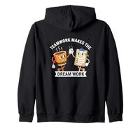 Teamwork Makes The Dream Work Quote Humour Team Building Sweat à Capuche