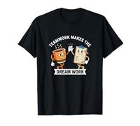 Teamwork Makes The Dream Work Quote Humour Team Building T-Shirt