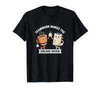 Teamwork Makes The Dream Work Quote Humour Team Building T-Shirt Graphique avec Valeur