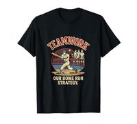Teamwork Notre stratégie de Home Run | Baseball Team Spirit Logo T-Shirt