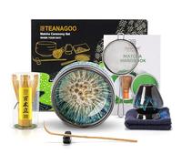 TEANAGOO Service à Thé Matcha Service à Thé Japonais Bol à Matcha Fouet en Bambou Matcha Pelle Passoire Porte Fouet Matcha Support Fouet Matcha Ensemble Fouet Matcha N4…