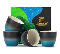 TEANAGOO Tasses à thé japonais, chinoise pour adultes, sans poignées, asiatiques, matcha, dégradé bleu marine