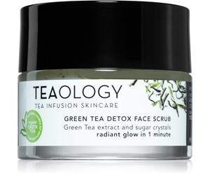 Teaology Cleansing Green Tea Detox Face Scrub gommage au sucre nourrissant pour un nettoyage doux au thé vert 50 ml