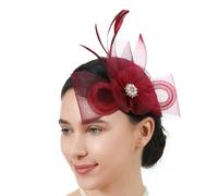 Teaparty Bridal Fascinateur de cheveux avec clip sécurisé pour mariage, événement de course, habillage, cocktails
