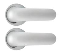 Tearel Lot de 2 poignées de douche en métal pour Delta H79NN, nickel nacré, remplacement direct pour Delta 13 14 1300 1400 Series pour remplacer l'ancien bouton en cristal, construction robuste et