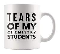 Tears of My Chemistry Tasse humoristique pour enseignant de mathématiques Blanc 325 ml