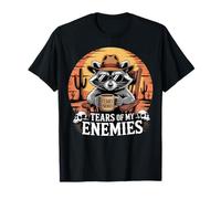 Tears of My Enemies Funny Cowboy Raton Laveur T-Shirt