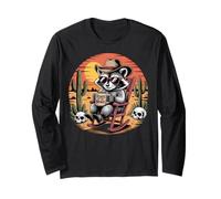 Tears of My Enemies Raccoon Cowboy Western Humour Manche Longue