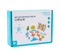 Teaser Cerveau en Bois - Apprendre Puzzle, Jeu De Puzzle Logique Impliquant | Améliore La Capacité De Résolution des Problèmes, Jouet De Pensée Créative pour L'école Mater