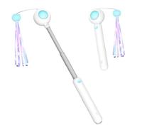 Teaser Stick Toy - Jouet télescopique pour Chat - Jouet pour Jeu interactif - Soulagement de l'ennui pour Les Chats - Convient pour la Maison, l'appartement, l'intérieur et l'extérieur, Les