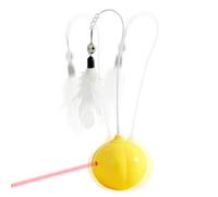Teaser Wand - Balle jouet pour chat | Jouet interactif pour chat, jouets d'exercice d'enrichissement, à mâcher pour chaton de petite et moyenne taille, intérieur et extérieur, cour, porches, jardin