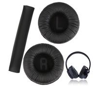 teasteam Coussinet Casque pour JBL Tune 450BT 500BT 510BT 520BT E40BT Mousse à Mémoire Coussin 70mm Coussinets d'oreille Remplacement Rapide avec Coussin Faisceau Tête Confortable à Porter Noir