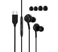 teasteam Ecouteur USB C Filaire Type C écouteurs Intra Écouteurs stéréo avec Microphone Contrôle du Volume pour S-amsung S21 Ultra i-Pad H-uawei Xiao-mi P-ixel i-Phone 16 15 Type-C Connector