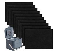 teasteam Lot de 10 filtres à odeurs pour poubelle à compost J&J Kitchen - Filtre à charbon actif pour poubelle à déchets alimentaires Joseph & Joseph - Filtres de rechange pour poubelle à déchets