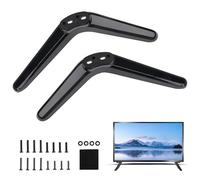 teasteam Pieds TV Universel pour TCL Support Pied Tele Compatibles avec Les Téléviseurs TCL Roku 32, 40, 49, 50 et 55 Pouces avec Vis Coussinet Anti-Rayures Facile Installer Trous Montage de 17 à 20mm