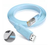teasteam RJ45 Câble USB à Console avec Puce PL2303GT pour Connexion de Terminaux Aux Routeurs Commutateurs 1.8M/5.9FT Supporte Windows7/8/10, MAC OS, Linux
