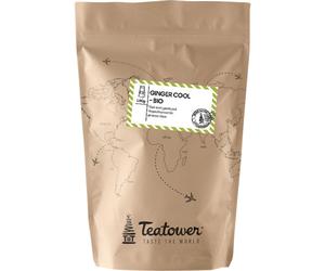 Teatower Ginger Cool Thé Vert Parfumé En Vrac Saveurs Gingembre Et Citron Bio 100g