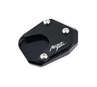 TEAUSA Ajustement for Africa Twin 750 XRV RD07 Africa Twin 750 Accessoires de Moto CNC béquille en Aluminium Pied béquille latérale Extension Pad (Size : Black)