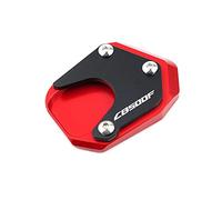 TEAUSA Extension de béquille latérale adaptée for CB500X CB500F CB 400 SF CB400 VTEC CB400X 1998-2022 agrandisseur de béquille en Aluminium de Moto (Size : CB500F Red)